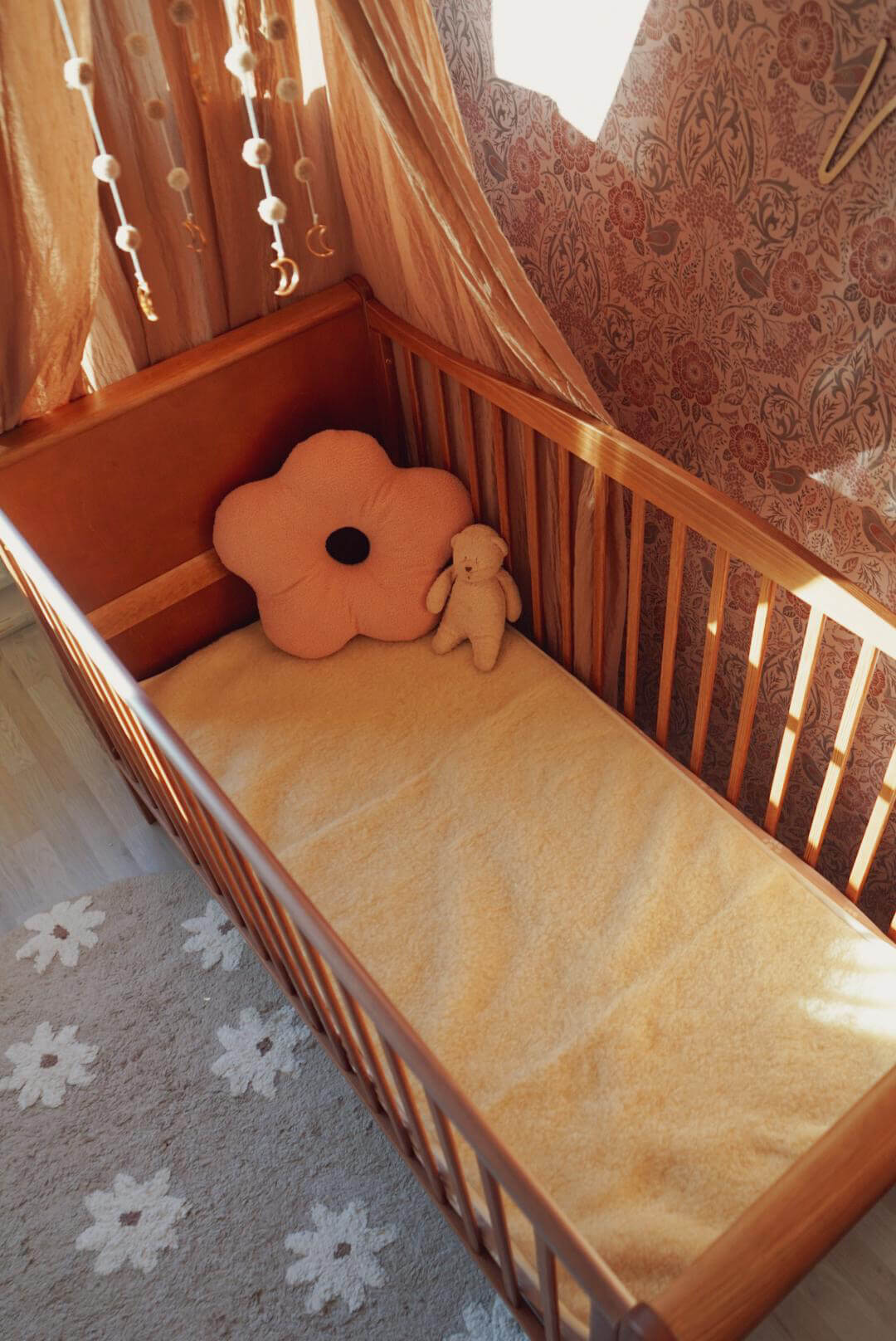 Merino wollen onderlegger ledikant