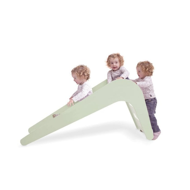 Houten binnen glijbaan - groen