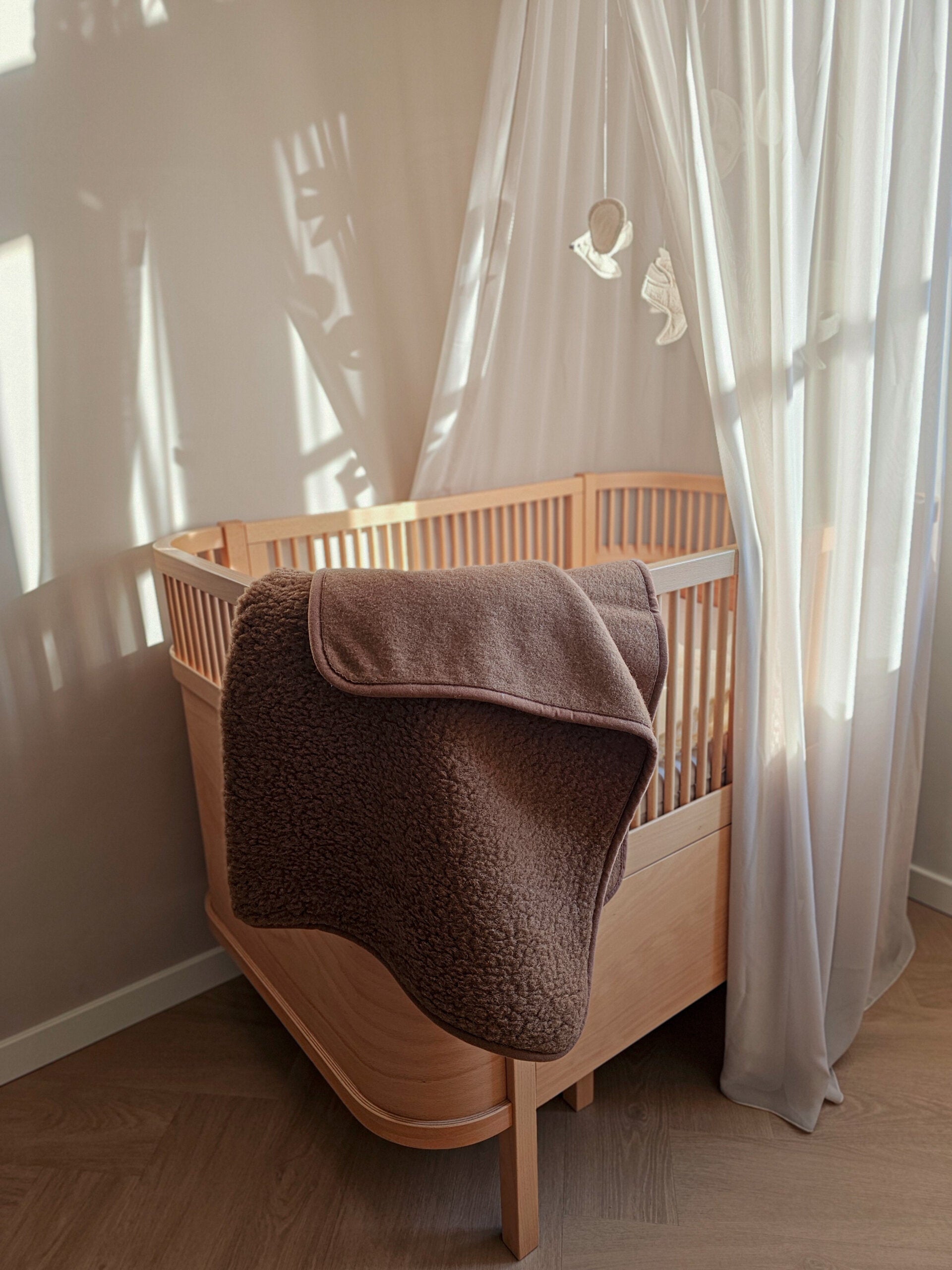 Merino wollen ledikantdeken