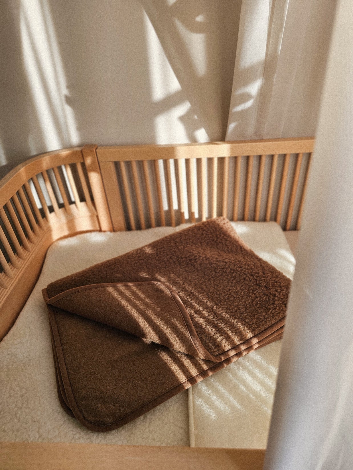 Merino wollen ledikantdeken