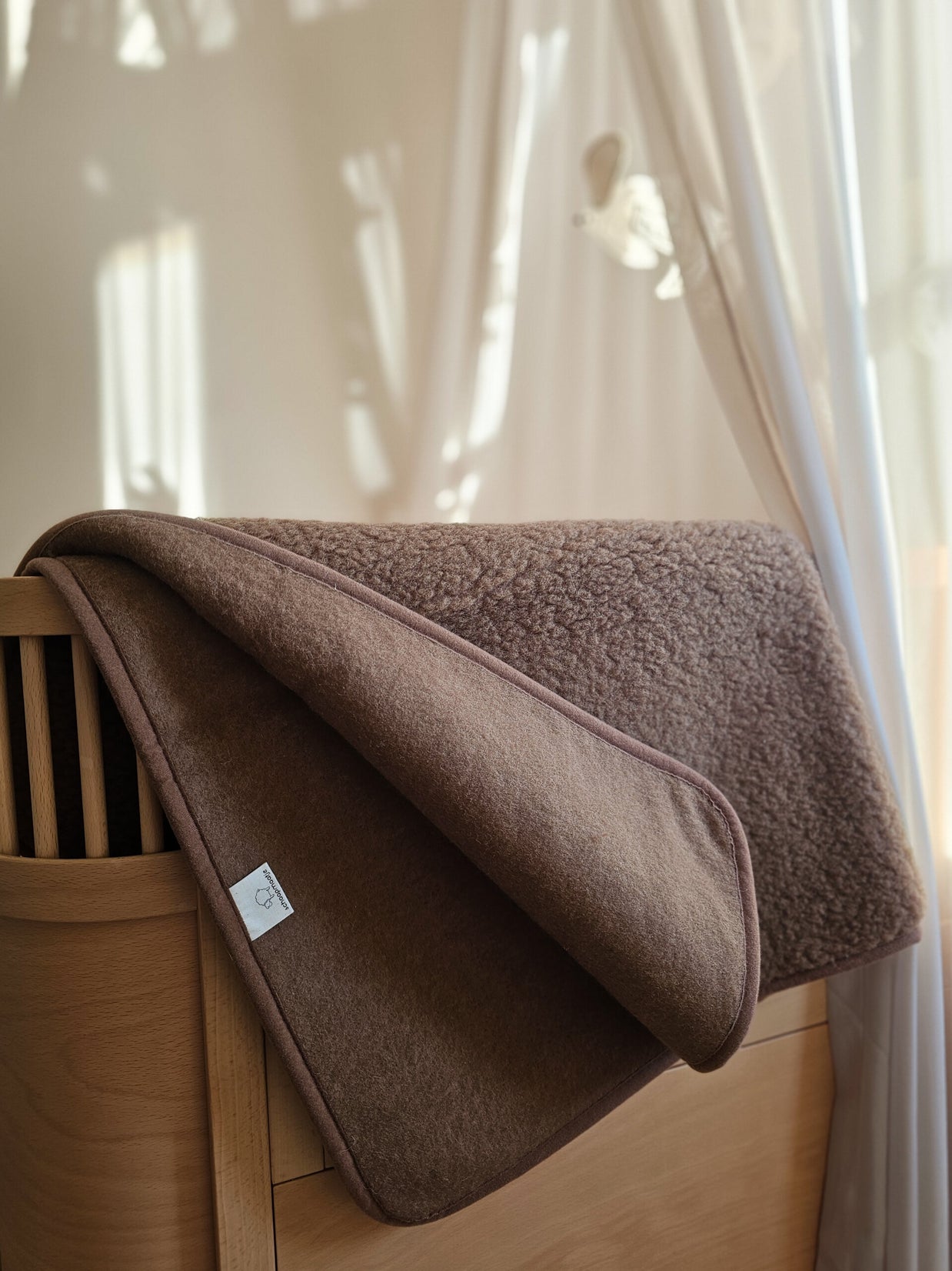 Merino wollen ledikantdeken