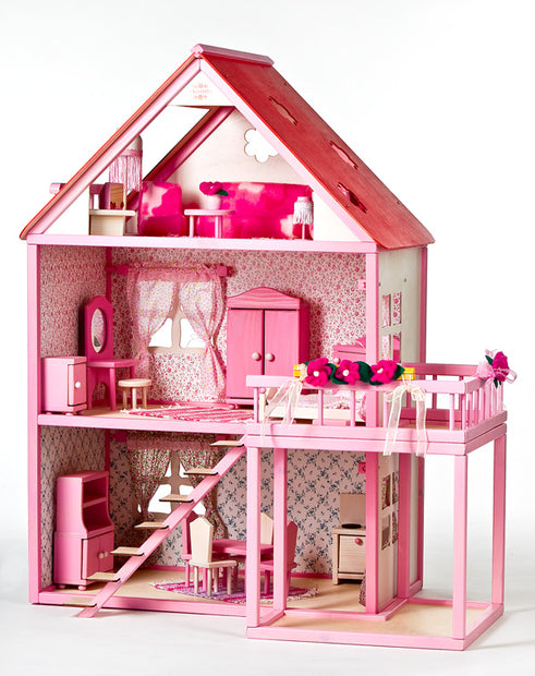 Roosi Poppenhuis City - Roze