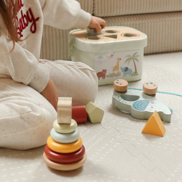 Woopie Houten Speelset 3-in-1 – Sorteren, Stapelen & Rollen