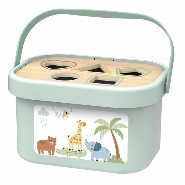 Woopie Houten Speelset 3-in-1 met sorteerdoos en verschillende vormen voor kinderen