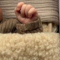 Merino wollen onderlegger wieg