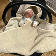 Merino wollen wikkeldeken voor Maxi Cosi