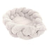 Baby Nest With Braided Bumper - Ecru