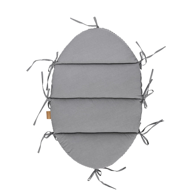 Babynestje met Gevlochten Bumper - Grey in zachte stoffen en comfortabel ontwerp