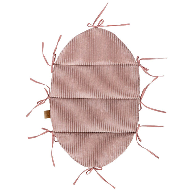 Babynestje met Gevlochten Bumper - Powder Pink zacht en comfortabel babyslaapje