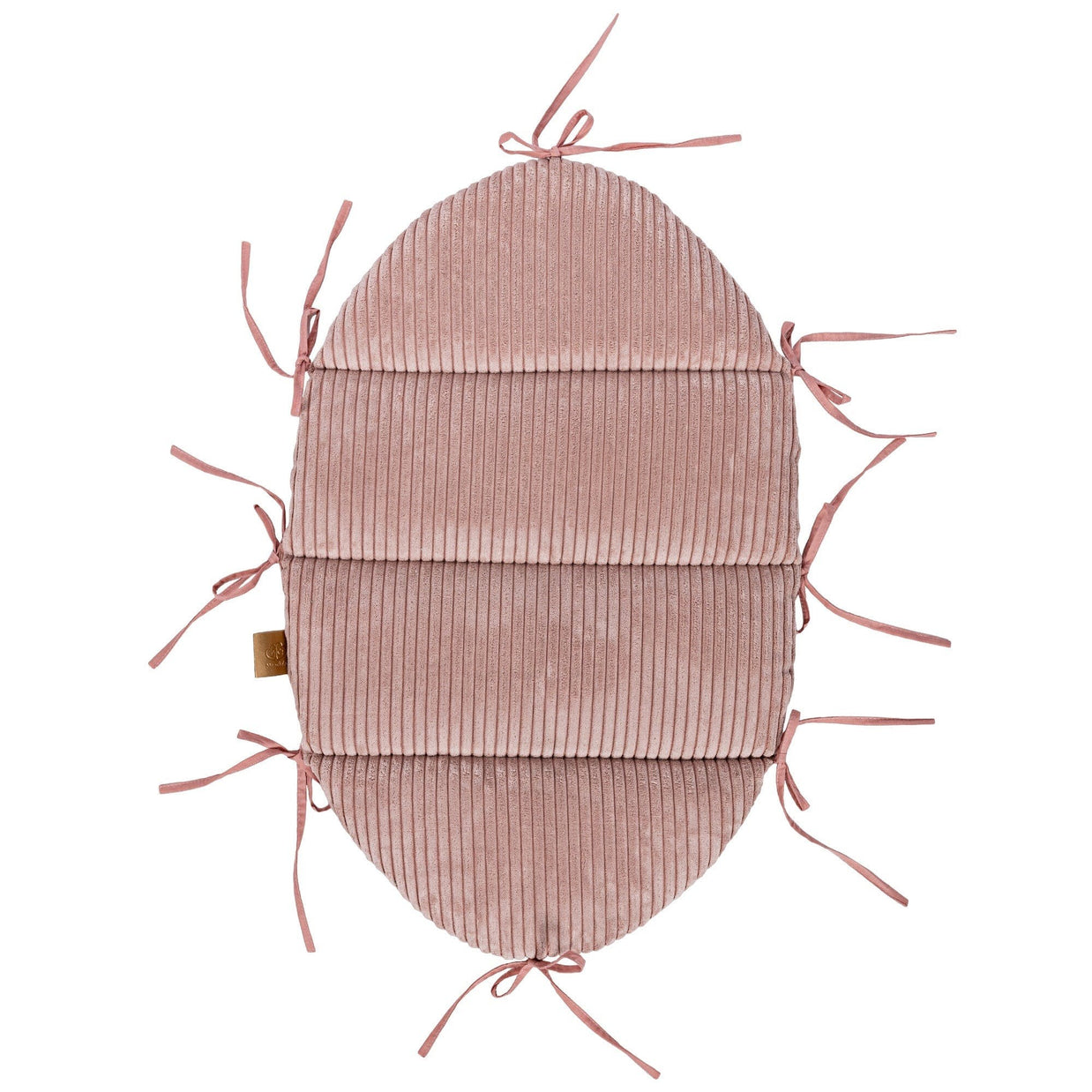 Babynestje met Gevlochten Bumper - Powder Pink zacht en comfortabel babyslaapje