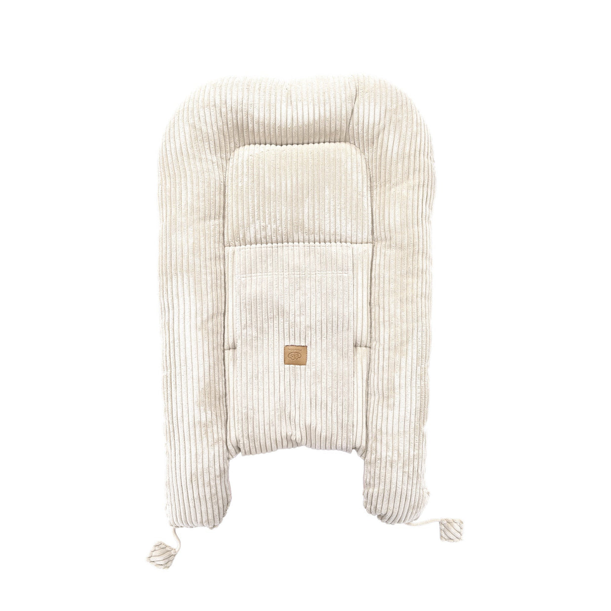 Babynestje - Ecru zachte babynestje met comfortabele ribstof en neutrale kleur.