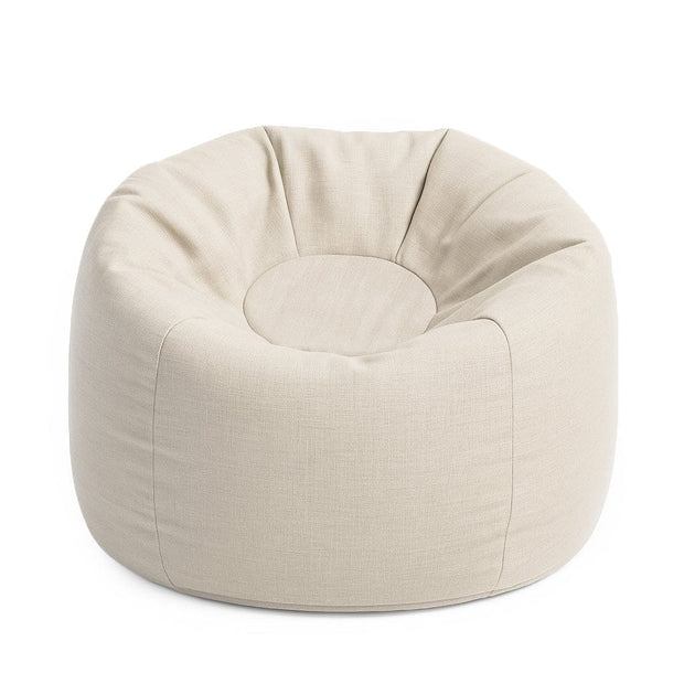 Bean Bag Floreo - Blush Beige in een zachte, ronde vorm voor ontspannen zitcomfort