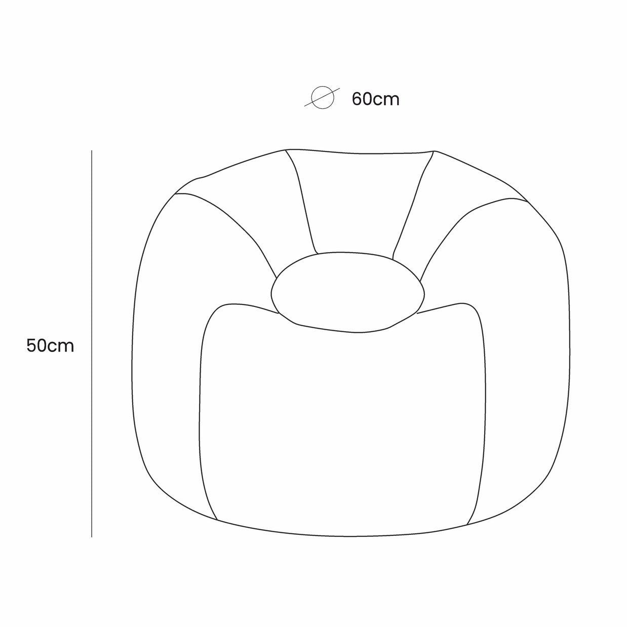 Bean Bag Floreo - Sky Blue