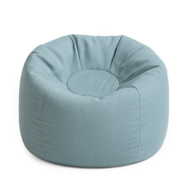 Comfortabele Bean Bag Floreo - Sky Blue met zachte stof en moderne uitstraling