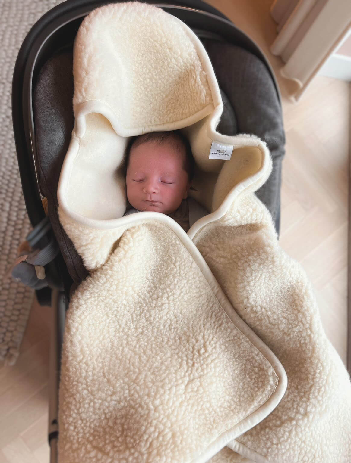 Merino wollen wikkeldeken voor Maxi Cosi