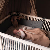 Geborduurde Merino wollen slaapzak newborn