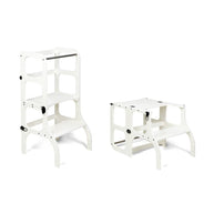 STEP'n'SIT® Convertible 2-in-1 Helper Tower/Table - White