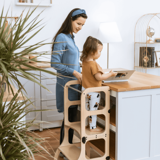 Ette Tete Houten Learning Tower 2in1 
- hout