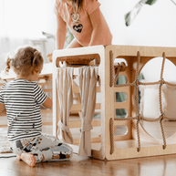 CUBITRI® Climbing Play Cube With Wooden Window
