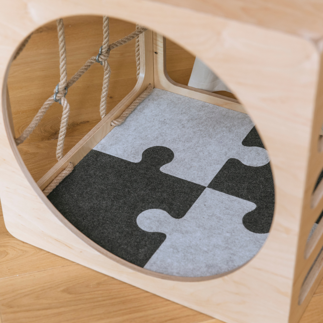 CUBITRI® Climbing Play Cube With Rope Window