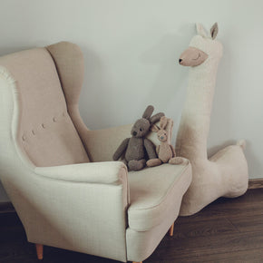 Giant Plush Toy Alpaca - Beige
