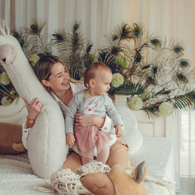 Giant Plush Toy Alpaca - Beige