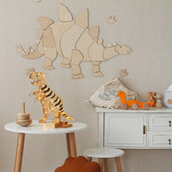 Cut It Now Houten Wanddecoratie Dinosaur Stegosaurus aan de muur in kinderkamer