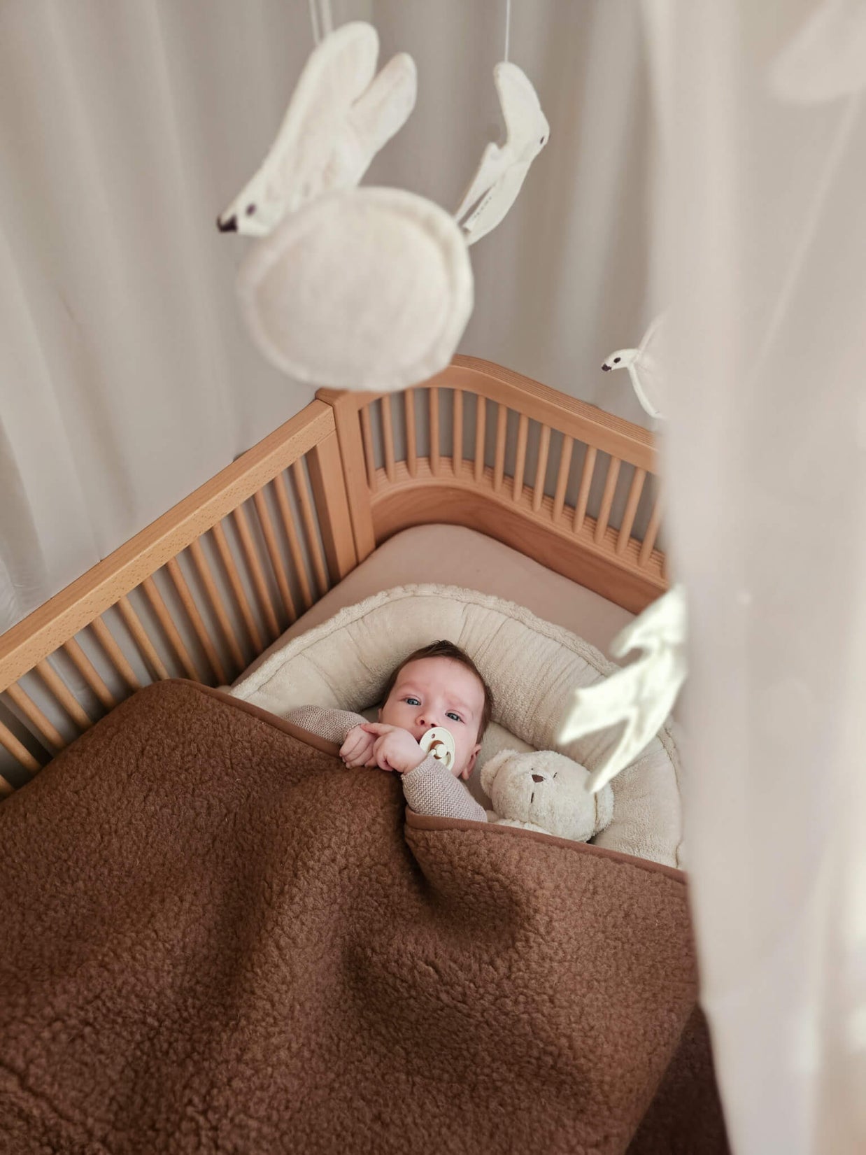 Merino wollen ledikantdeken