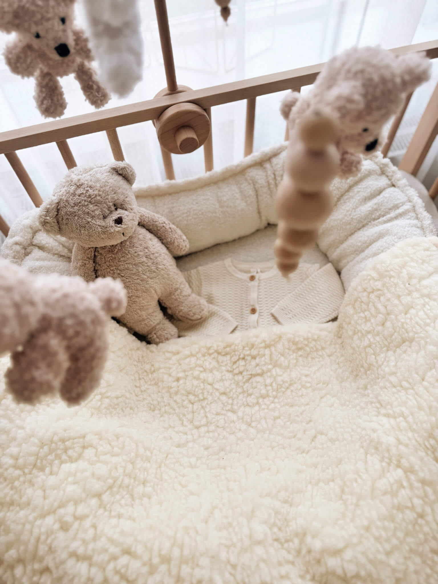 Merino wollen ledikantdeken