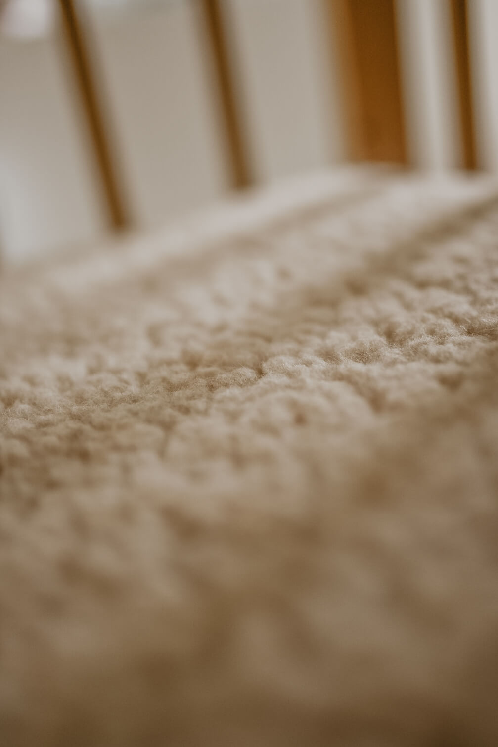 Merino wollen onderlegger ledikant