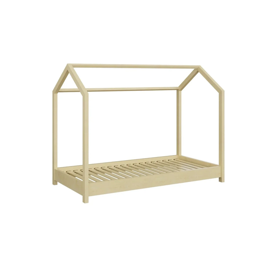 Kocot Kids Junior Bed Huisje Bella Natural van FSC-grenenhout met minimalistisch ontwerp