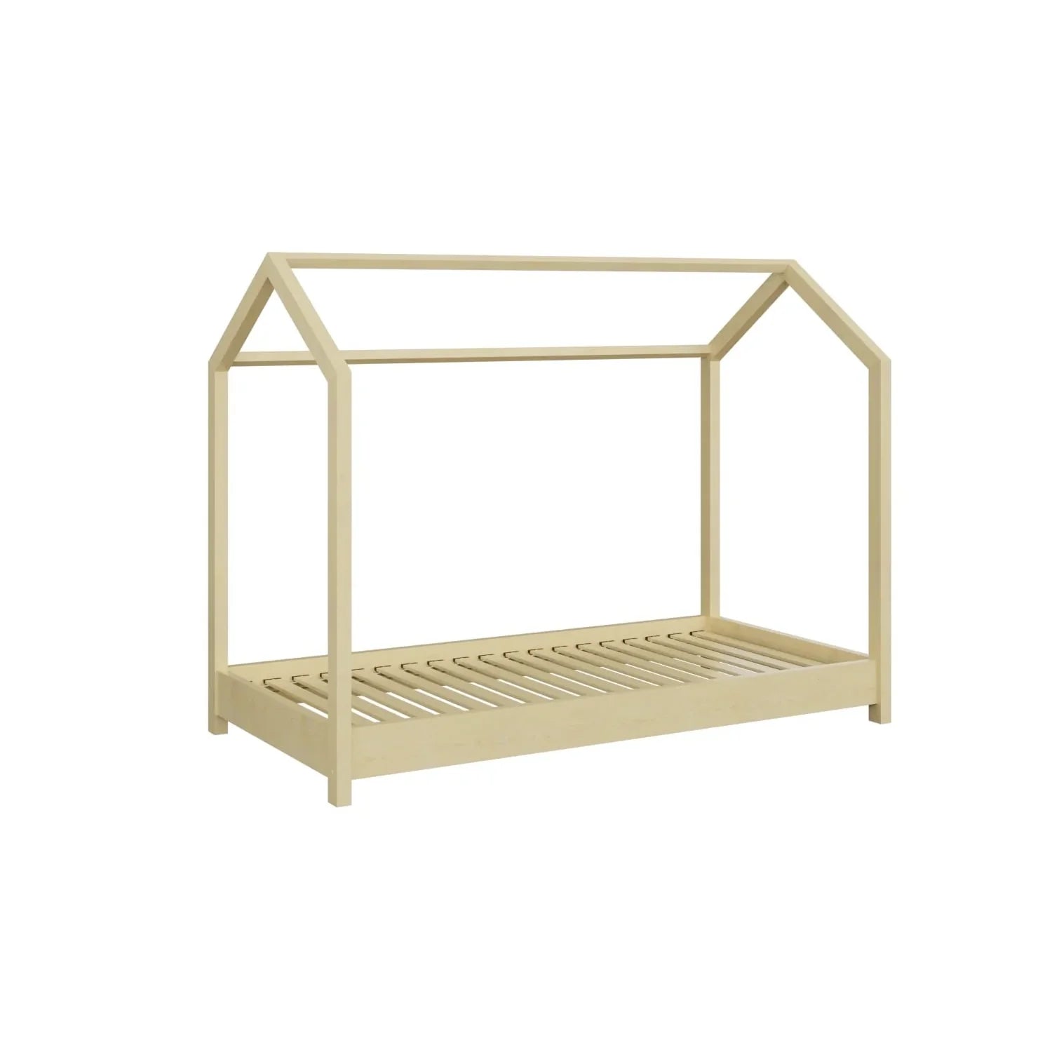 Kocot Kids Junior Bed Huisje Bella Natural van FSC-grenenhout met minimalistisch ontwerp