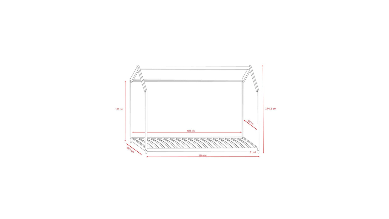 House Bed Bella - White
