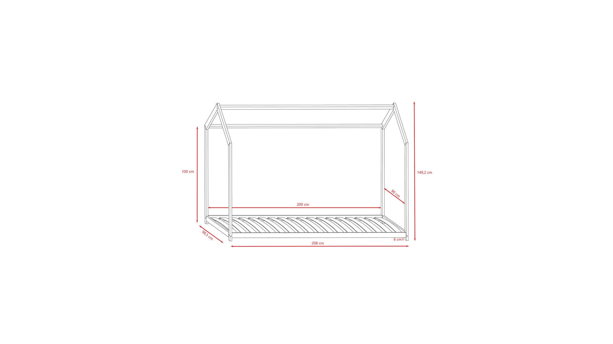 House Bed Bella - White