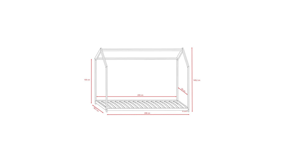 House Bed Bella - White