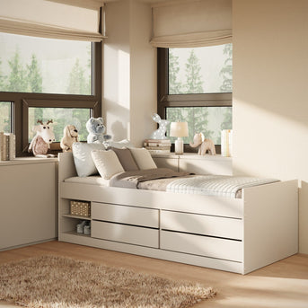 Children's Bed Leon - White