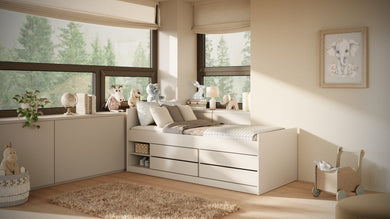 Children's Bed Leon - White