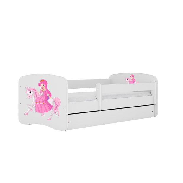 Kocot Kids Junior Bed Prinses wit kinderbed met prinses en unicorn motief