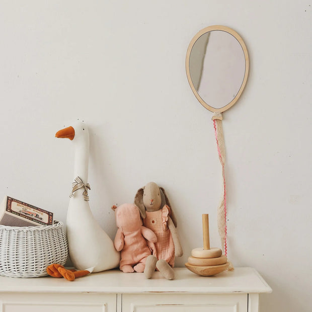 Cut It Now Magische Spiegel Kinderkamer ballonvormige spiegel van natuurlijk multiplex