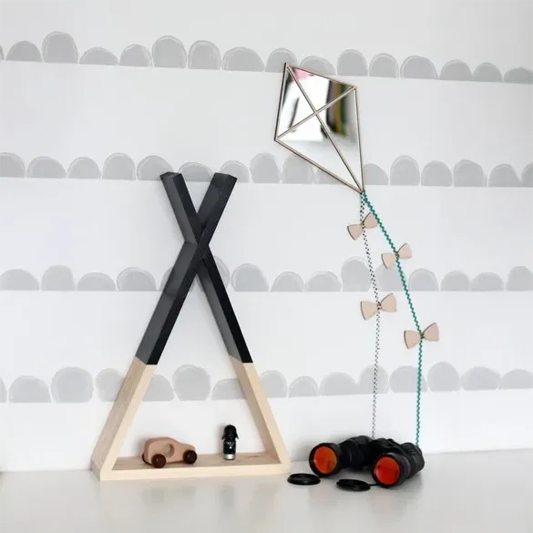 Cut It Now Magische Spiegel Vlieger met lint en strikjes voor kinderkamerdecoratie