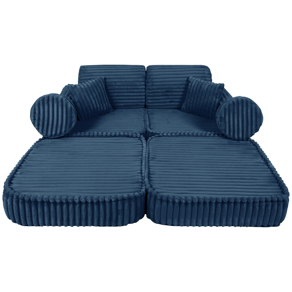 Medium Modular Sofa for Kids - Churros Blue