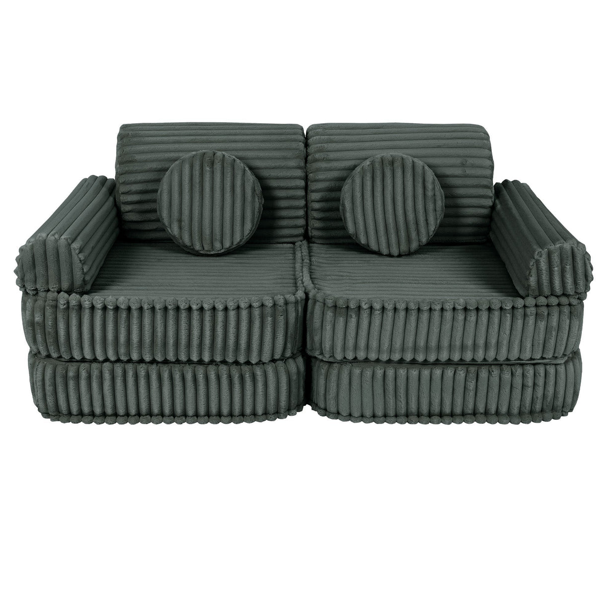 Medium Modular Sofa for Kids - Churros Forest Green