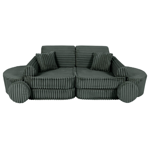 Medium Modular Sofa for Kids - Churros Forest Green Plus