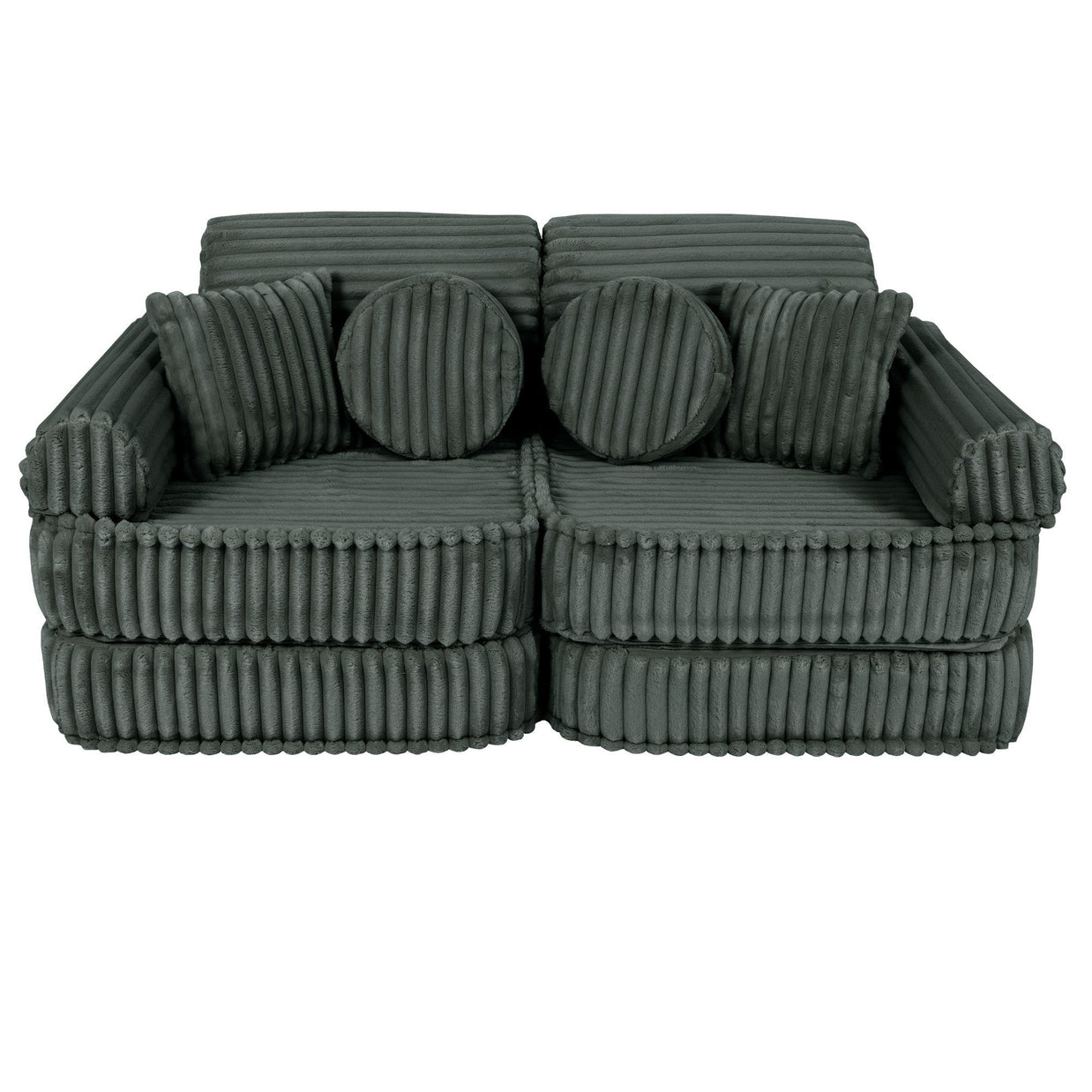 Medium Modular Sofa for Kids - Churros Forest Green
