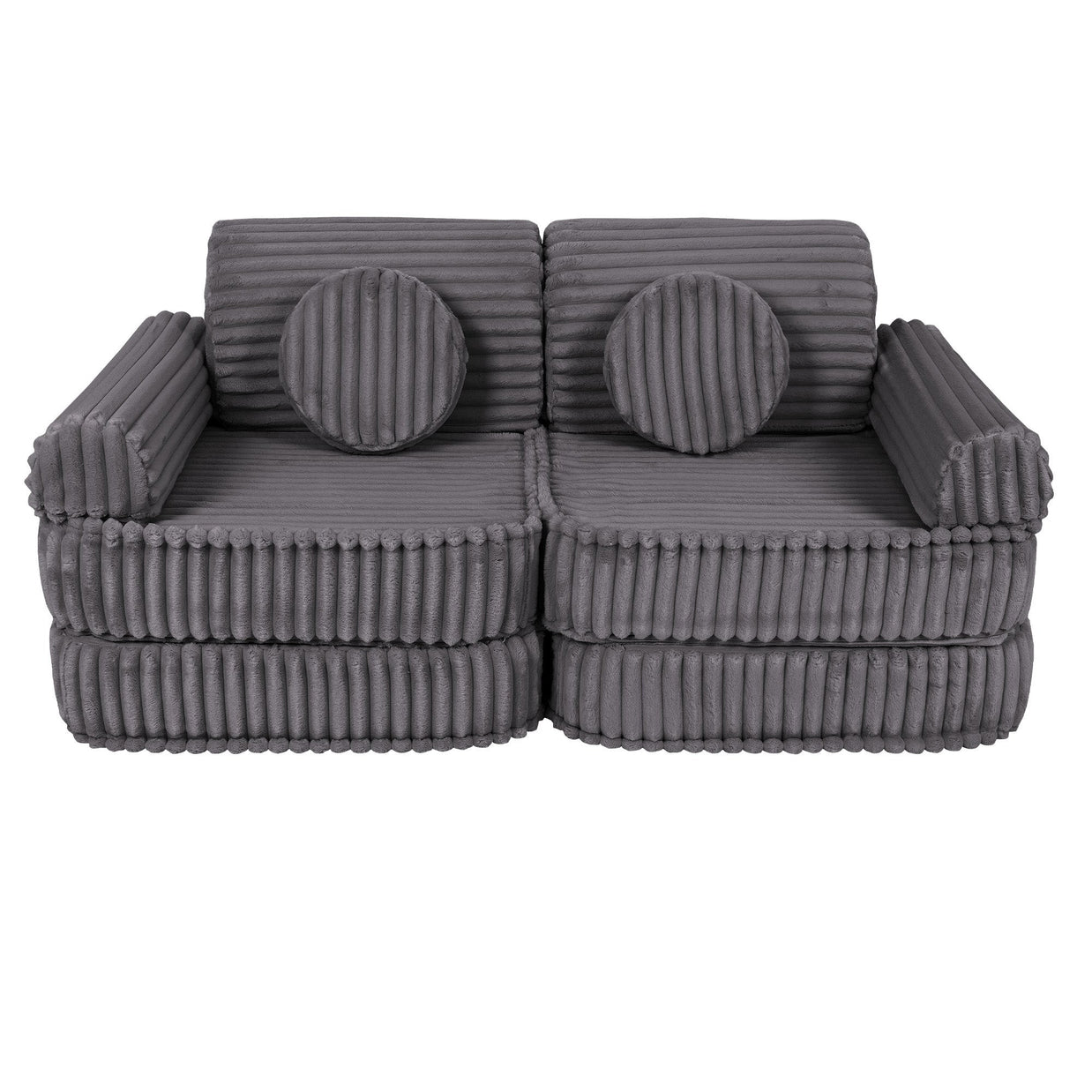 Medium Modular Sofa for Kids - Churros Jurassic Grey