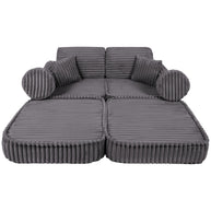 Medium Modular Sofa for Kids - Churros Jurassic Grey