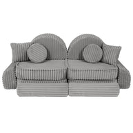 Medium Modular Sofa for Kids - Churros Moon Grey Plus