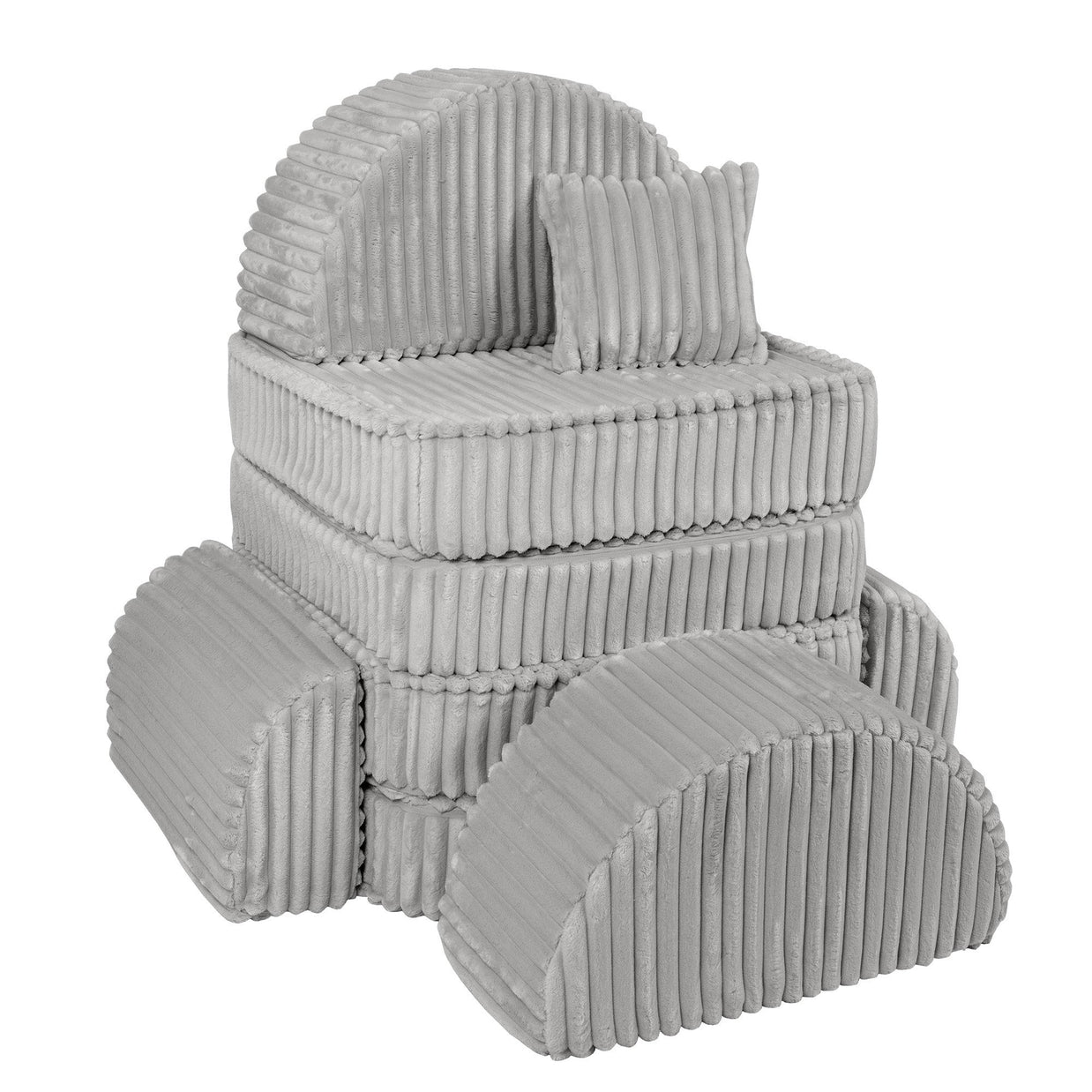 Medium Modular Sofa for Kids - Churros Moon Grey Plus