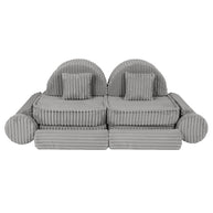 Medium Modular Sofa for Kids - Churros Moon Grey Plus