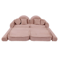 Medium Modular Sofa for Kids - Churros Pink Plus